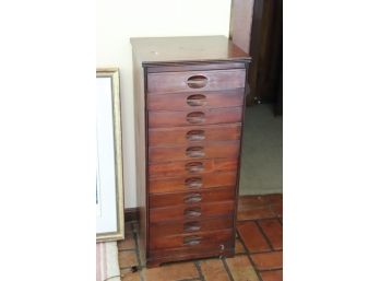 Vintage Wood Sheet Music Cabinet, Great Project Piece For Arts And Crafts