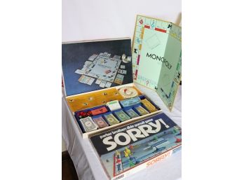 Vintage Board Games Includes Monopoly And Sorry!