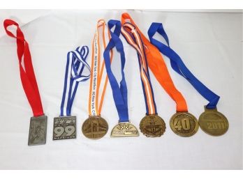 Lot Of New York City Marathon Medals From Assorted Years