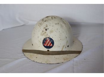 Vintage World War 2 Civil Defense Helmet