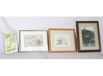 Set Of Assorted Prints And Sketches Includes Helena Clare Pittman