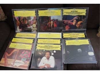 Large Lot Of Deutsche Grammophon Classical Records W/ Sleeves & Plastic Includes L. Berman, L. Milstein & More