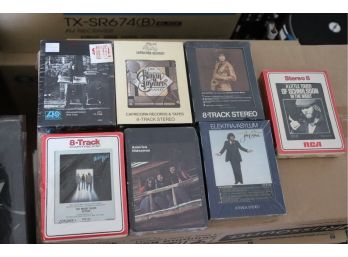 Lot Of 7 Vintage Sealed  8 - Track Cartridges/Tapes Includes The Allman Brothers, America, Arlo Guthrie &