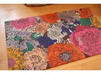 Beautiful Floral Contemporary Hook Area Rug 60' L X 36' W