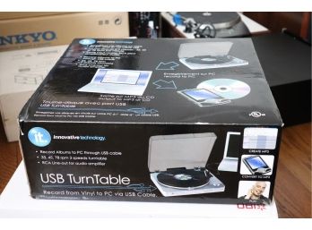Innovative Technology USB Turntable - Record Vinyl To PC New In Box