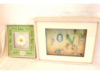 Framed 'Love' Vitreograph Box By Signed By Jean Pieri Weil 1994 111/250