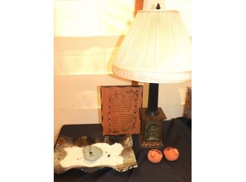 Decorative Lamp With Keesal And Matthews Candle Holders
