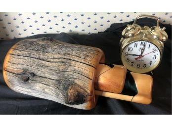 Bristlecone Pine Art By Paul Brimhall And Westclox Alarm Clock