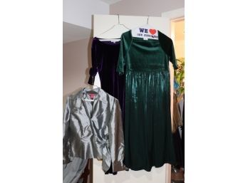 Women's Clothing Includes Velvet Dresses