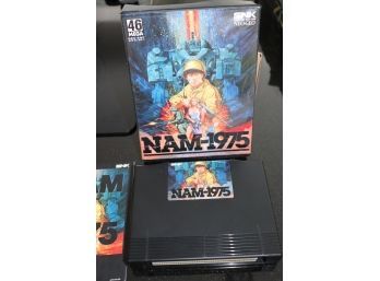 Original NEO GEO NAM - 1975 Game 46 Mega With Case And Booklet