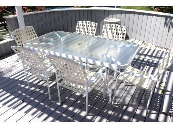 Outdoor Furniture Set Includes Table And 6 Chairs