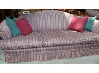 Custom Camelback Fabric Sofa By Emanuel