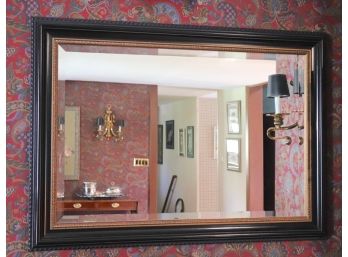 Black And Gold Beveled Wall Mirror