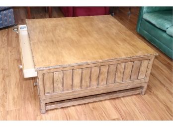 Rustic Farmhouse Coffee Table With Drawers By Troy Wesnidge