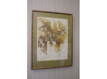' Joyous Creation ' Signed Floral Lithograph By R. Riddick 1975 91/250
