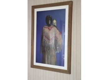 'Red Eye' By Mary Wyant Signed Lithograph In Wood Frame