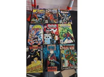 Mixed Lot Of Assorted Comics Titles Include The Invincible Iron Man, Flash, Batman And More Condition Vari