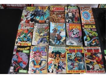 Mixed Lot Of Assorted Comics Titles Include Spiderman, GI Joe, Mirage, Iron Man And More Condition Varies