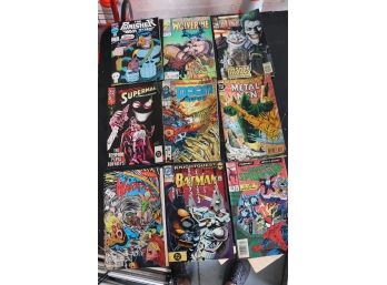 Mixed Lot Of Assorted Comics Titles Include Spiderman, Superman, Wolverine And More Condition Varies