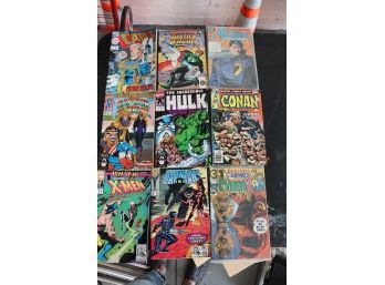 Mixed Lot Of Assorted Comics Titles Include Captain America, Conan, Hulk And More Condition Varies