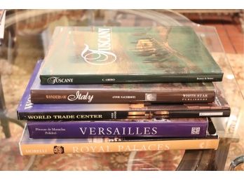 Lot Of Assorted Coffee Table Books Titles Include Versailles, Royal Palaces, World Trade Center & More