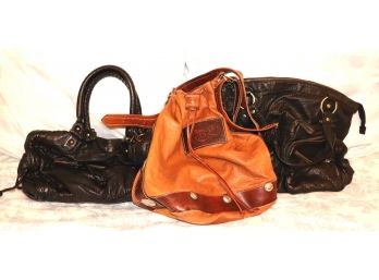 Lot Of Women's Handbags Includes Lancer, Druze And Lux