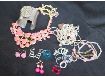 Lot Of Women's Jewelry Includes Includes Bracelets, Necklaces, And Earrings