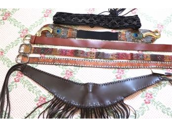 Lot Of Women's Belts Includes Martini & Osa, Deena, Streets Ahead, Peacock Feather Sizes S - M