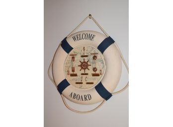 Nautical Theme Welcome Aboard Sign