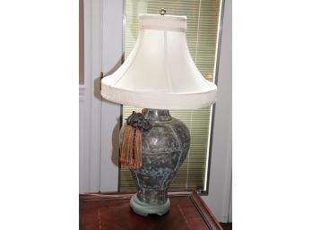 Tall Lamp With Decorative Elephant Tassel