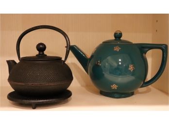 Decorative Teapots Includes Piece By Hall Made In USA