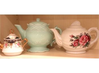 Lot Of Decorative Teapots Includes Sorelle & A Special Place