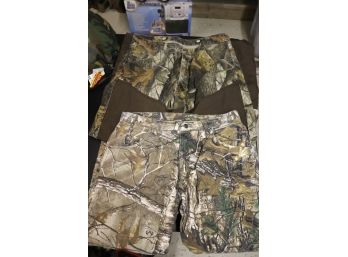 2 Pairs Of Unlined Hunting Pants 36W X 32L & 38W X 30L Includes Pro Gear By Wrangler