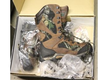 New Rocky Deer Stalker Boots Size 11.5 W Mossy Oak Break Up