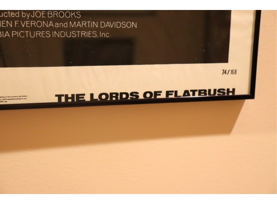 Vintage The Lords Of Flatbush Lithograph Movie Poster