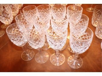 12 Piece Lot Of  Waterford Commeraugh Pattern Stemware
