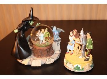 2 Piece Lot Of Collectible The Wizard Of Oz Musical Wind Ups