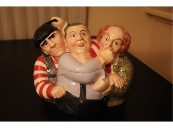Collectible 3 Stooges Cookie Jar With Box
