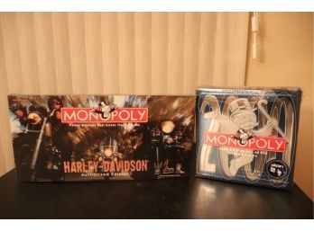 Lot Of 2 Collectible Monopoly Games, Harley Davidson, Brand New