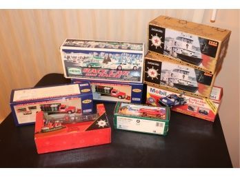 Lot Of 8 Assorted Collectible Gas Trucks And Boats Brand New