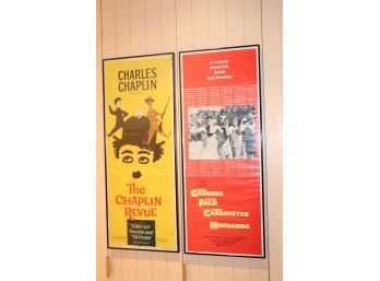 Original 2 Piece Poster Lot!! The Chaplin Revue & Husbands