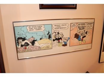 Vintage Lil Abner Cartoon Strip Signed By Al Capp