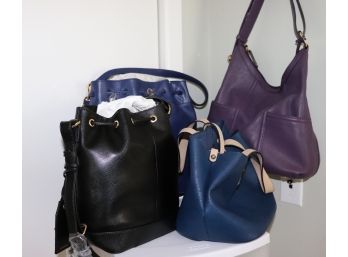 Mixed Lot Of Women's Handbags Includes Wonder, Isaac Mizrah & Tiganello