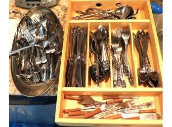 Large Mixed Lot Of National Flatware