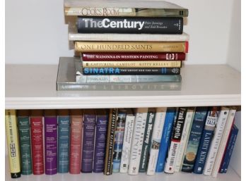 ASST COFFEE TABLE BOOKS AND NOVELS INCLUDE ANNIE LIEBOWITZ, HIBEL, SINATRA, THE CENTURY, AND MORE!