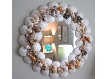 Beautiful Seashell Wall Mirror 26' Diameter