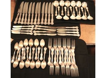 Quality Sterling 60 Pc Flatware Set By Reed And Barton