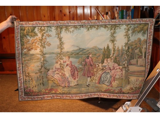 Large Victorian Style Tapestry Made In Italy