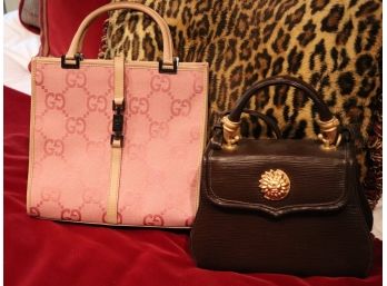 Women's Handbags Includes Pink Gucci Bag And Vicenza Inc