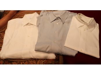 3 Armani Mens Shirts Size 16 ½' / 42 L & 17/43 L Made In Italy